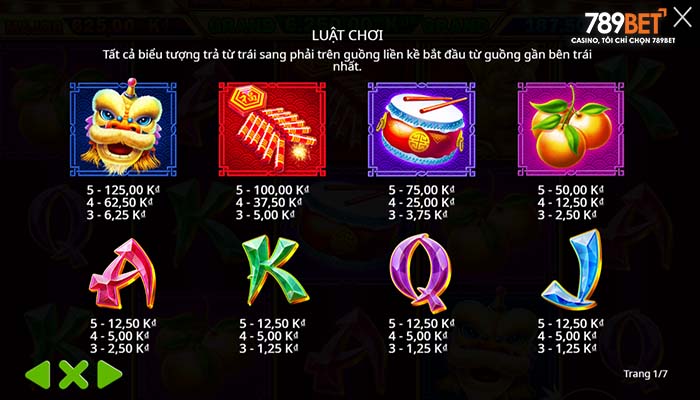 Các combo trúng thưởng của nổ hũ Heo Vàng Các combo trúng thưởng của nổ hũ Heo Vàng