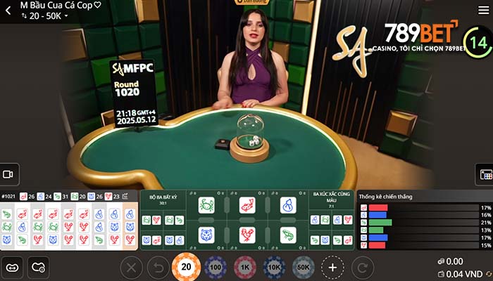 Giao diện chính của cá cược Bầu Cua Online tại Game Bài 789BET Giao diện chính của cá cược Bầu Cua Online tại Game Bài 789BET